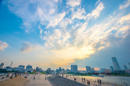 Osanbashi 码头，横滨市神奈川县，日本旅游