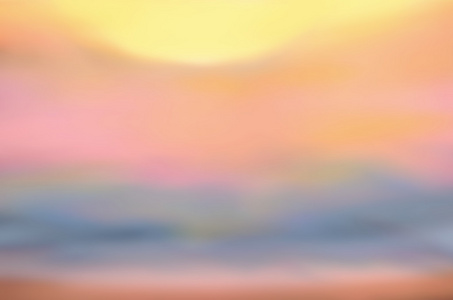 模糊热带夕阳波海滩抽象背景