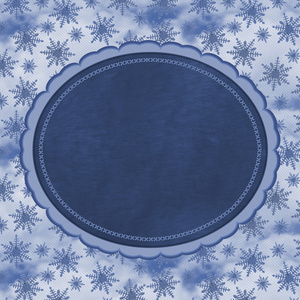 蓝色雪花背景与副本空间
