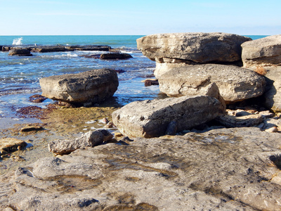 里海岩石海岸