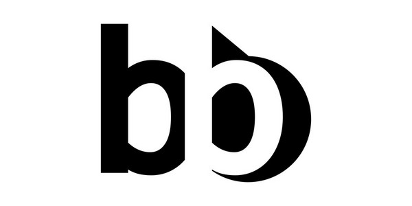 字母负空间字母标志BB