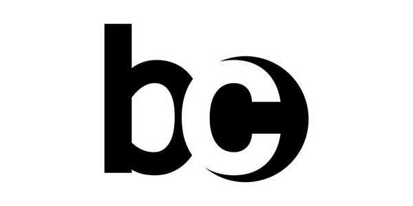 字母负空间字母标志BCbc