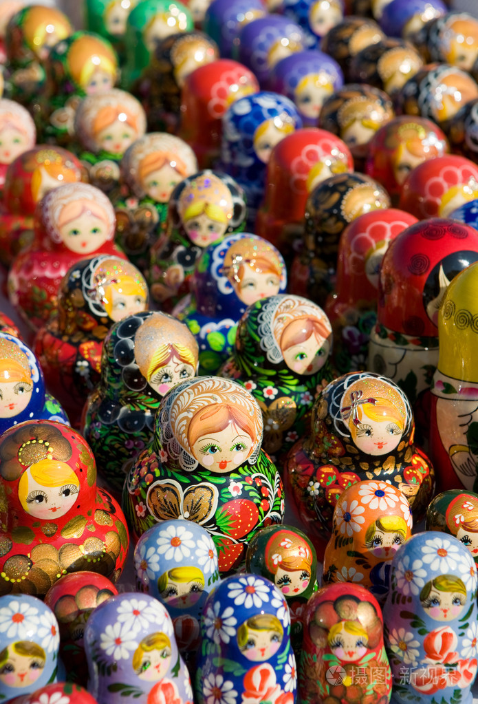 传统的俄罗斯纪念品