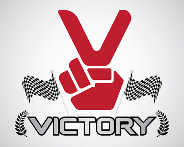 胜利手标志图片
