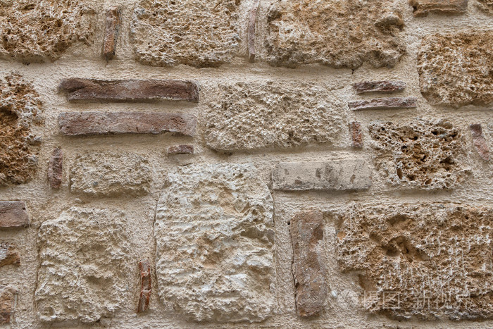 凝灰岩石头的纹理