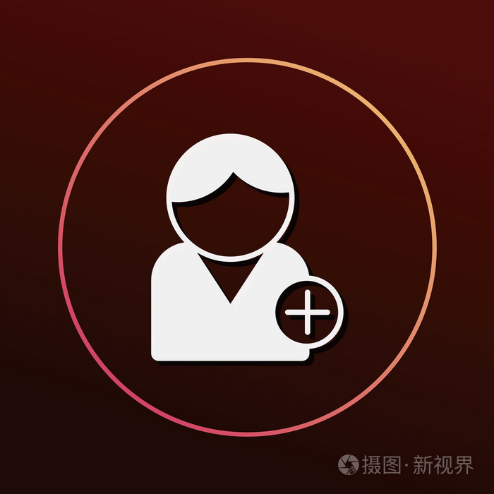 联系人图标矢量图