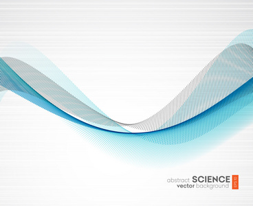 抽象矢量背景，未来派波浪
