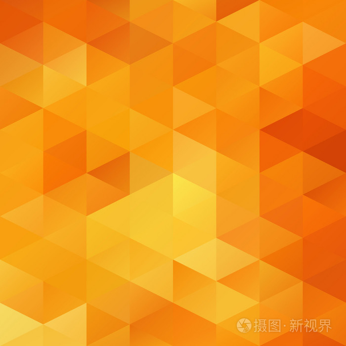 橙色的网格马赛克背景,创意设计模板