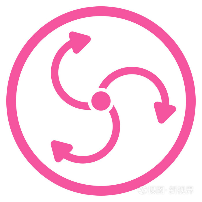 风扇旋转圆形的图标