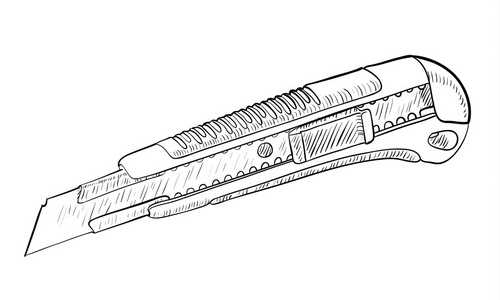 刀具刀线条艺术