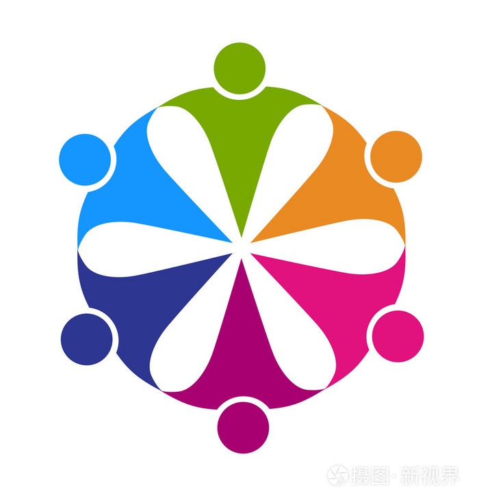 团队合作友谊的党的标志