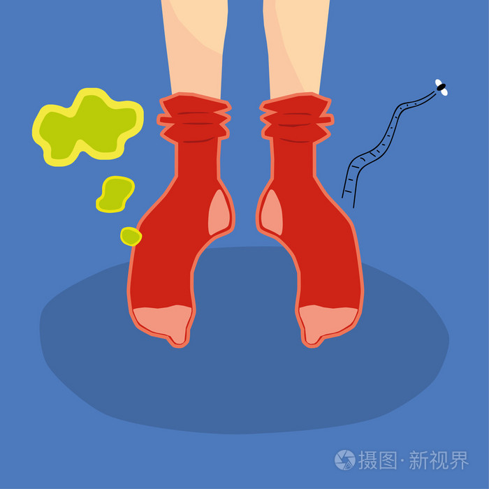 臭袜子和脚