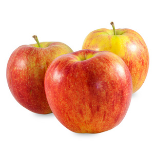 新鲜的红苹果上白色 backckgound 孤立。与剪辑帕特