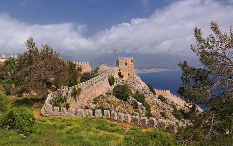 在土耳其的安塔利亚的堡垒