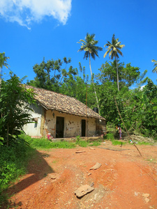 亚洲典型小屋斯里兰卡