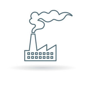 工业工厂空气污染图标