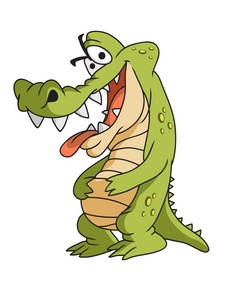可爱卡通鳄鱼照片