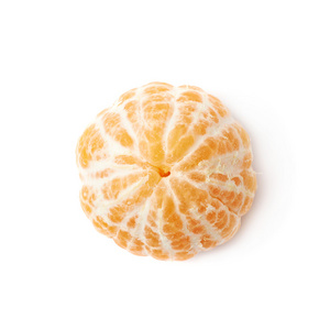 孤立的去皮的橘