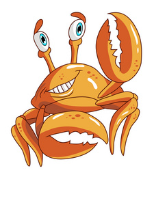可爱螃蟹卡通