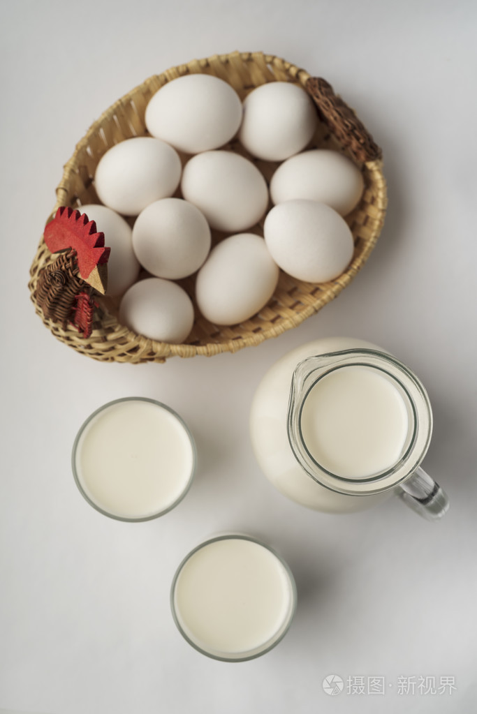 牛奶和鸡蛋.杯牛奶照片-正版商用图片1la1qw-摄图新视界