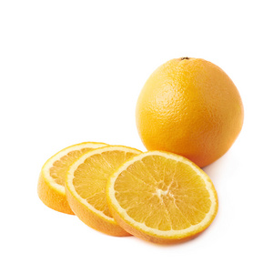 橙色水果剪片分离