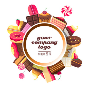 糖果公司标志的背景图片