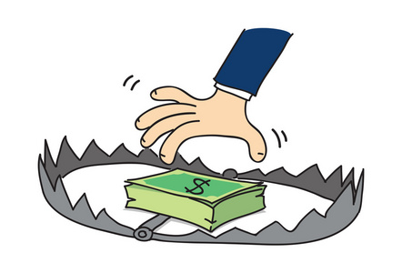 陷阱美食卡通图片