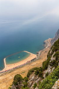 从山顶的海景