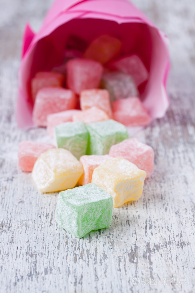 色彩缤纷的土耳其软糖