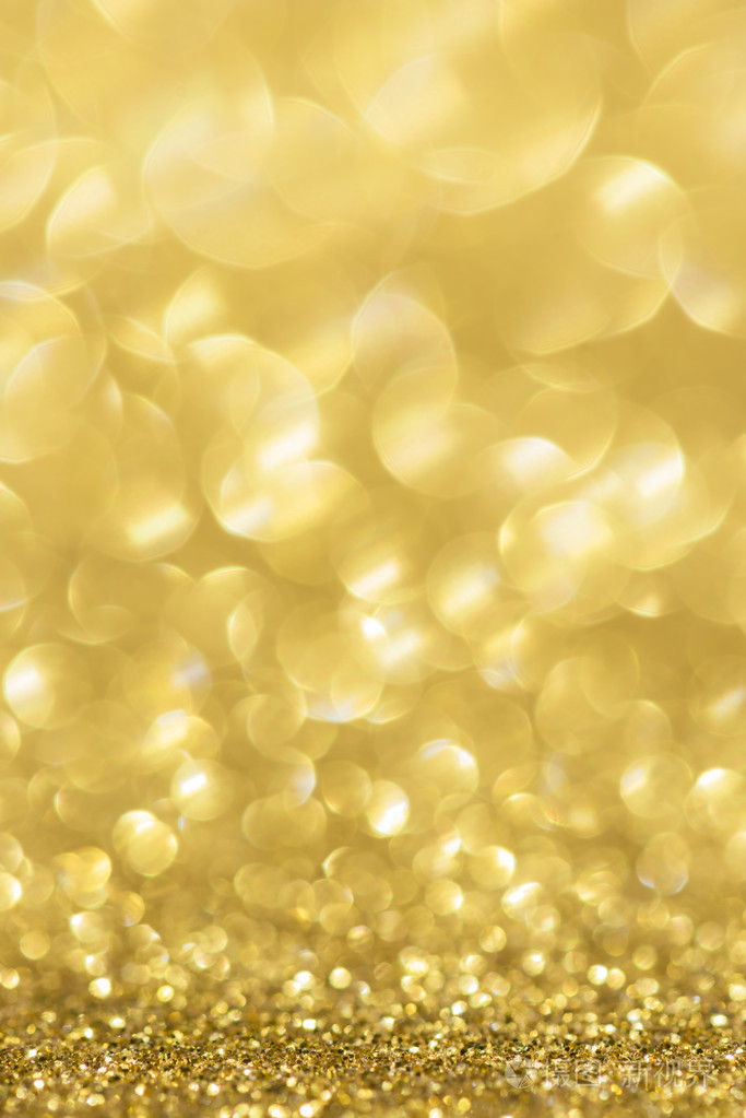 金色亮片散景抽象光背景