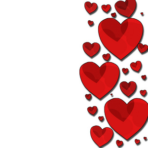 澳大利亚东部标准时间背景用红色和白色的心照片