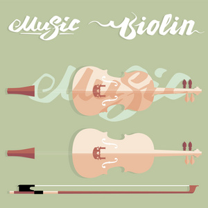 小提琴系列音乐海报元素图片