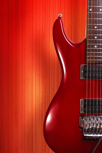 红色电吉他