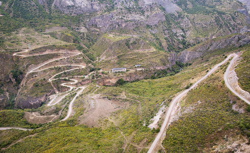 山地景观。 亚美尼亚的景观Tatev。