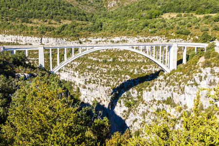 Pont de lArtuby，韦尔东峡谷，普罗旺斯法国