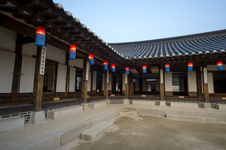 灯笼 namsangol 韩屋村