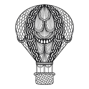 手工绘制的民族装饰图案气球