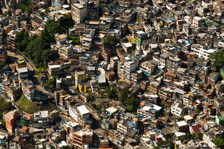 在里约热内卢贫民窟 da Rocinhain