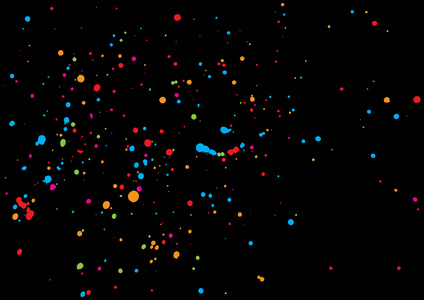 黑色背景上的抽象色闪图图片