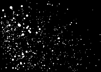 星空。 夜空中的星星。 飘落的雪。