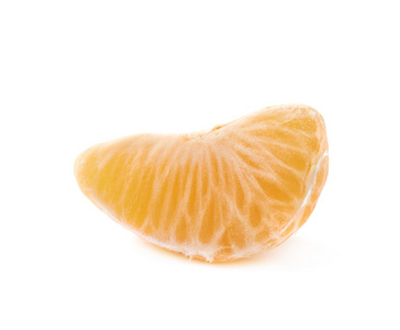 孤立的单个橘片