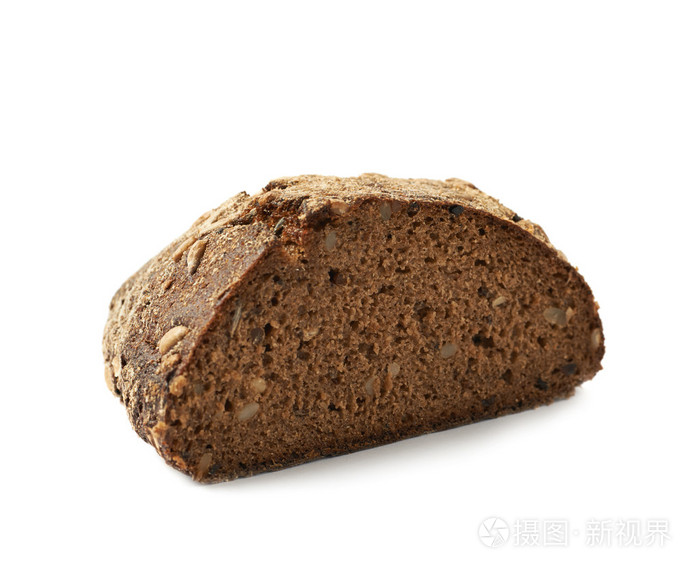 半块面包面包孤立