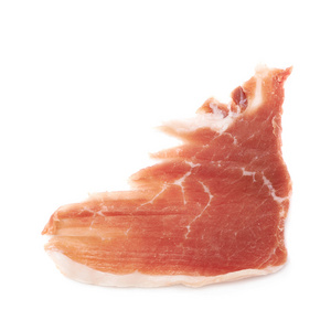 孤立的 Jamon 火腿切片