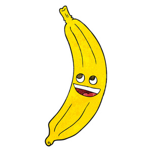 质感的卡通香蕉