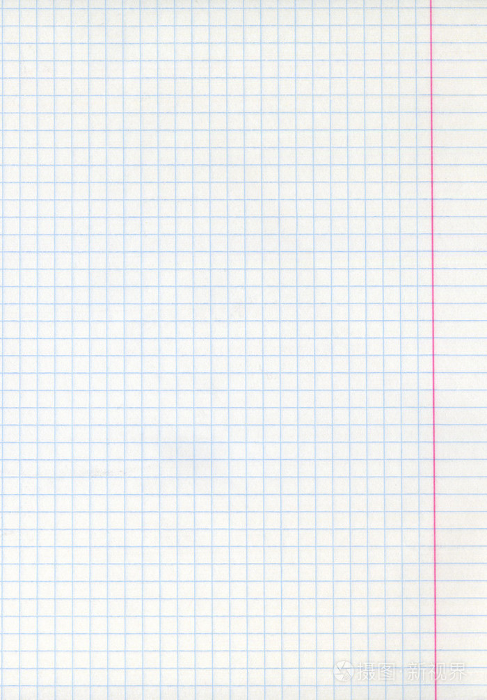 详细的空白数学纸页