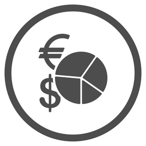 货币饼图图标