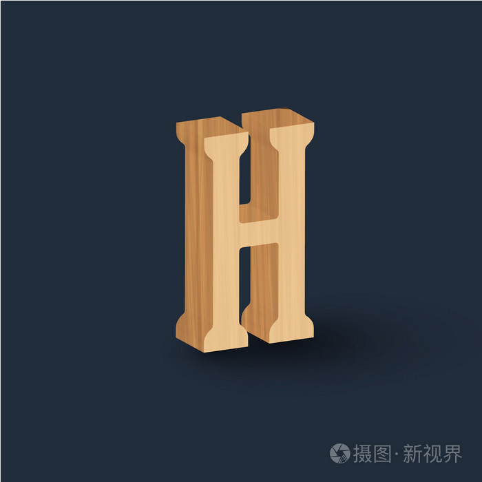 3d 木字体字母