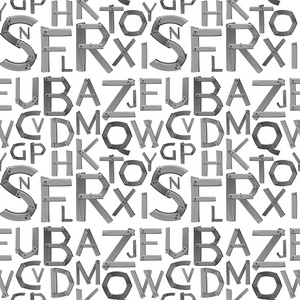无缝的灰色英文字母照片