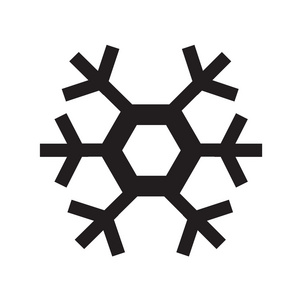 雪花标志图标，支持向量设计 eps10