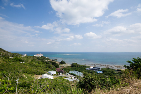 冲绳的大海和蓝天
